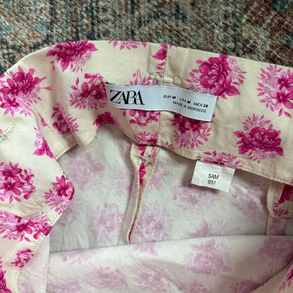 Zara Floral Belted Tiered Midi Maxi Skirt - Picture 5 of 7